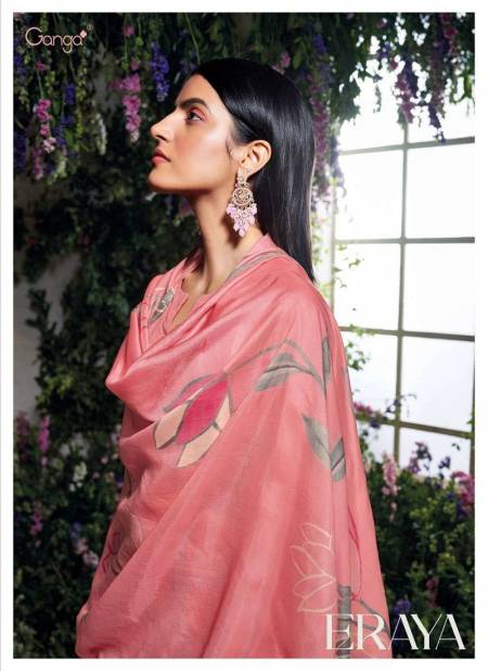 Eraya By Ganga Embroidery Printed Cotton Dress Material Wholesale Shop In Surat Catalog